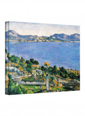 L'Estaque Of The Bay Marseilles Canvas Wall Art Green/Blue 14 x 18inch