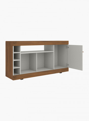 Rio Low TV Unit With Door Brown