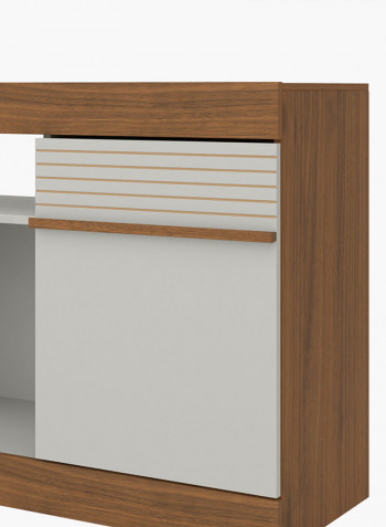 Rio Low TV Unit With Door Brown