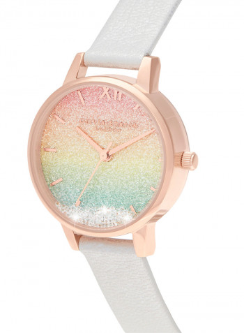 Women's Leather Analog Wrist Watch OB16EX228