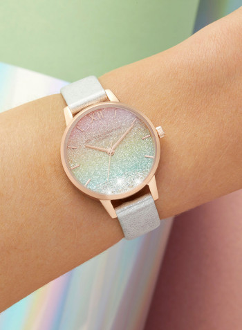 Women's Leather Analog Wrist Watch OB16EX228