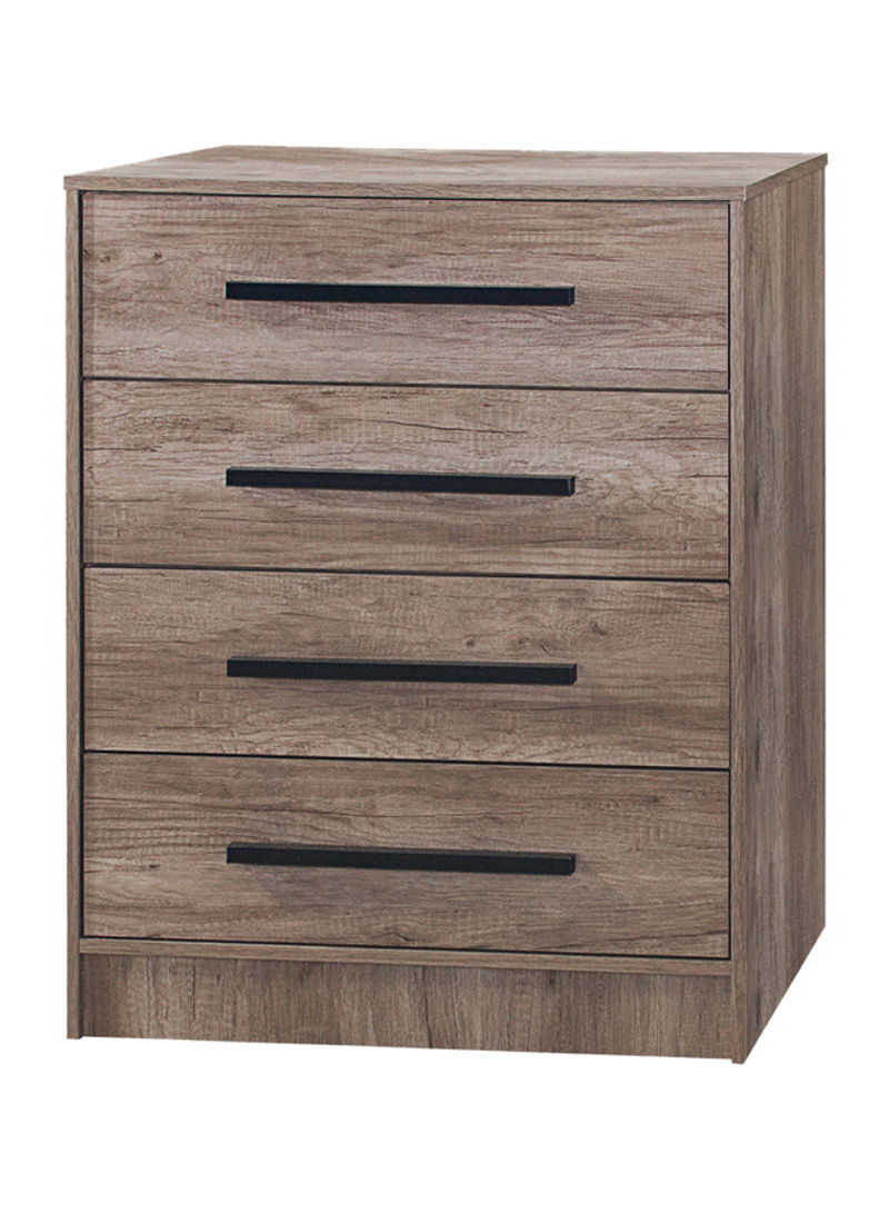 Fleming 4-Drawer Chest Brown