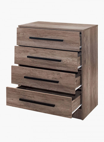 Fleming 4-Drawer Chest Brown