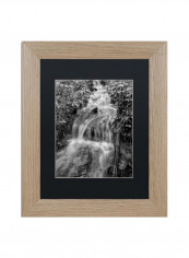 Mohican Birch Frame Wall Art Black/Grey 11 x 14inch
