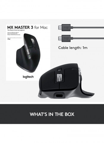 MX Master 3 Advanced Wireless Mouse for Mac Black