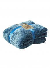 Double-Layer Thick Warm Sleeping Blanket Cotton Blue 150x200centimeter