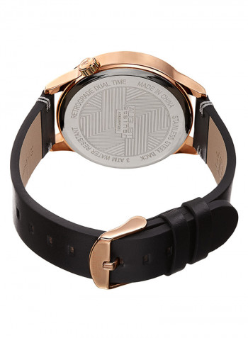 Men's Leather Analog Wrist Watch As8285rgbu