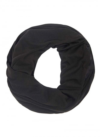 وشاح بسحاب مصمم للسفر 07 Black Solid