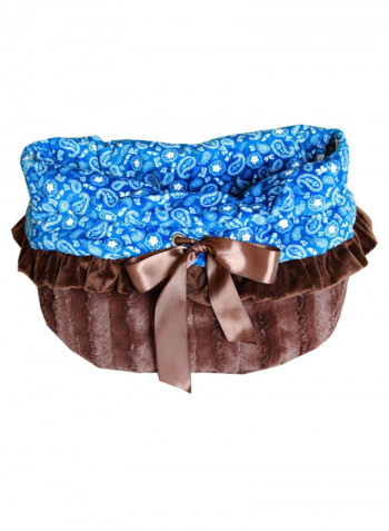 Reversible Snuggle Bugs Bed, Bag, And Car Seat Blue One Size