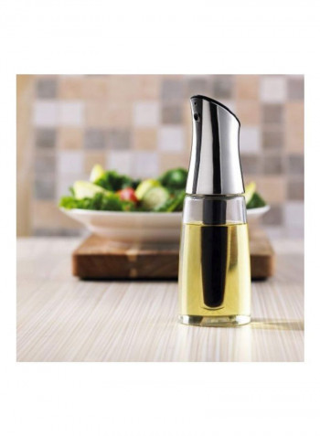Oil And Vinegar Bottle Silver 3x9.7inch