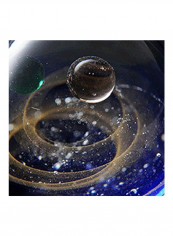 Cosmic Glass Ball Starry Sky Necklace Multicolour