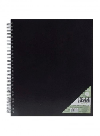 Spiral Bound Sketch Book Black/Grey