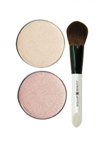 هايلايتر مع فرشاة من قطعتين Lavish Rose Gold