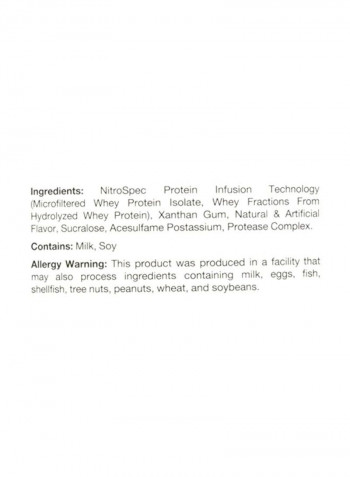 Isolyze Dietary Supplement - Vanilla Ice Cream