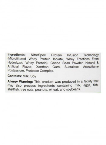 Isolyze Whey Protein Dietary Supplement - Chocolate Mix