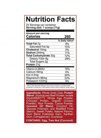 Real Carbs Protein Supplement - Chocolate