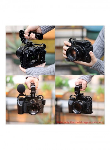 Metal Cage Case For Fujifilm X-T4 Black