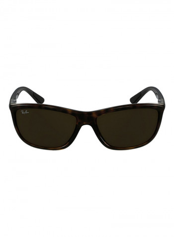 Men's Full Rim Rectangular Sunglasses - Lens Size: 60 mm