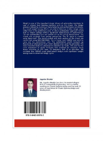 Automotive Chassis Sizing Optimization Paperback