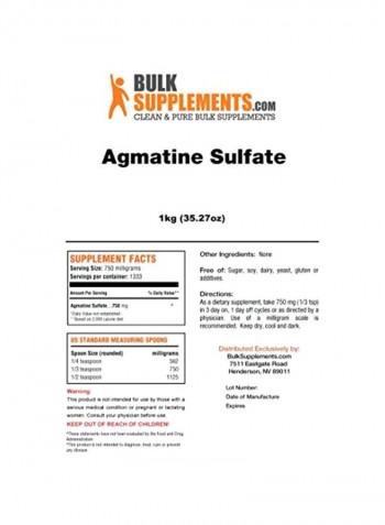 Clean And Pure Agmatine Sulfate Powder