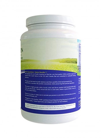 Organic Pea Protein Powder Dietary Supplement