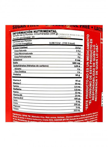 Carnivor Mass Dietary Supplement - Chocolate Peanut Butter