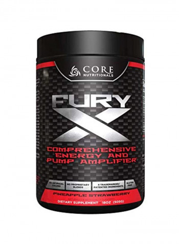 Fury X Pre Workout Powder - Pineapple Strawberry
