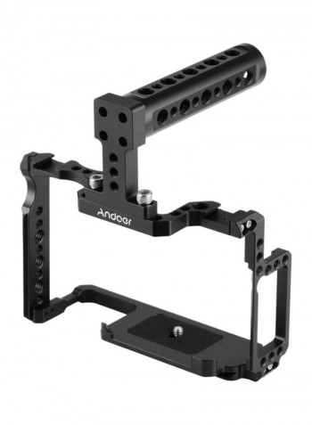 Camera Cage With Top Handle Black
