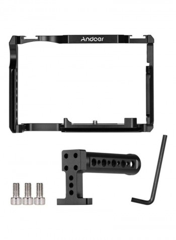 Camera Cage With Top Handle Black