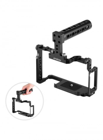 Camera Cage With Top Handle Black