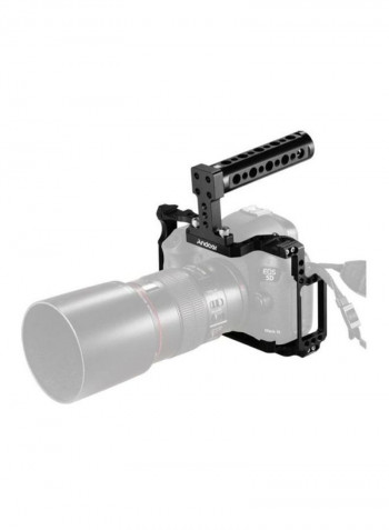 Camera Cage With Top Handle Black