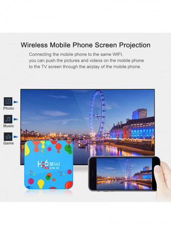 Smart Android TV Box H96 Blue