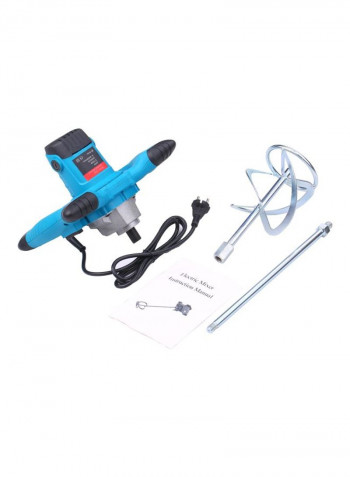 Hand Held Steering Wheel Mixer Blue/Black/Silver 35x20x24centimeter