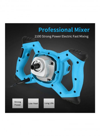 Hand Held Steering Wheel Mixer Blue/Black/Silver 35x20x24centimeter