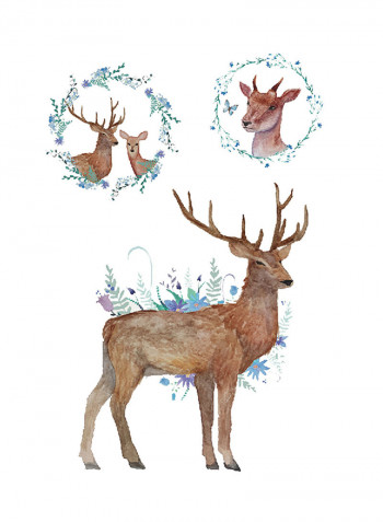 Deer Pattern Waterproof Temporary Tattoo Sticker
