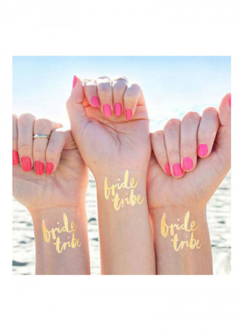 8-Piece Letter Pattern Temporary Tattoo Sticker Set