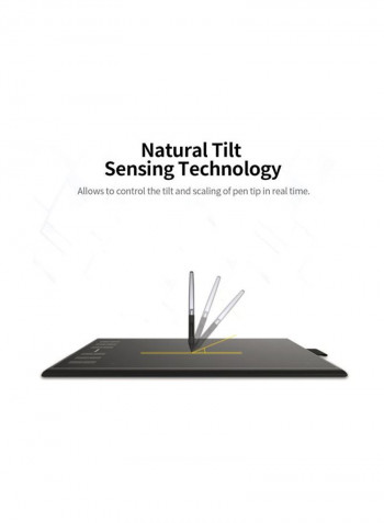 12-Express Keys Graphic Tablet Set 36x1x24centimeter Black