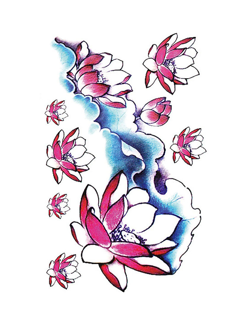 Butterfly Flower Pattern Waterproof Temporary Tattoo Sticker