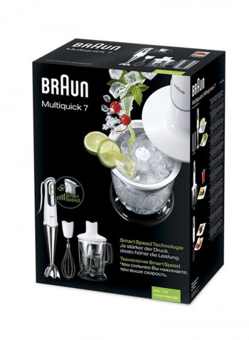 Hand Blender MQ745 White/Silver/Clear