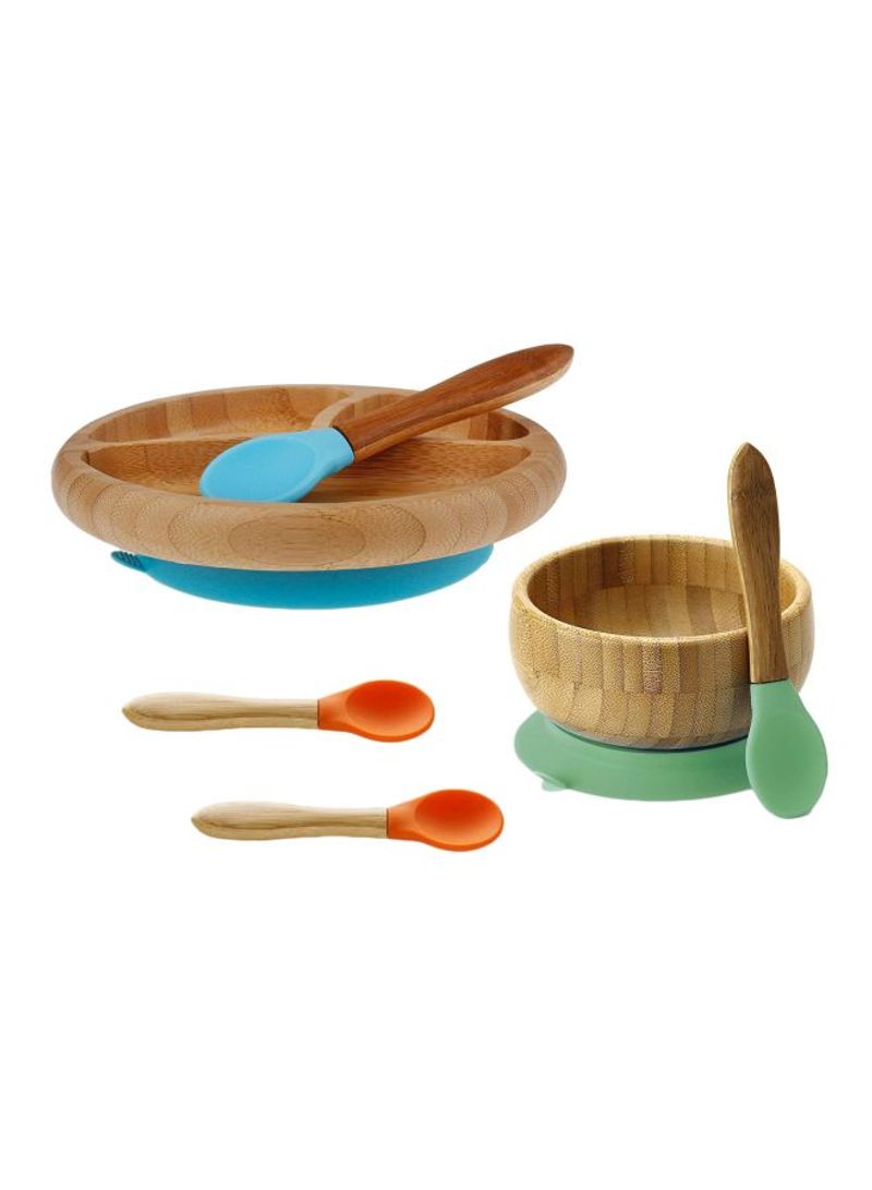 6-Piece Bamboo Lunch Set