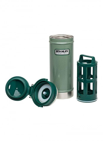 Vacuum Insulated Jug Green/Silver 16ounce