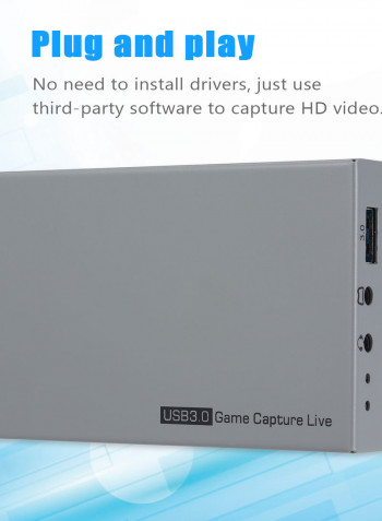 269 1080P HD Video Game Capture Box V6806_P Grey