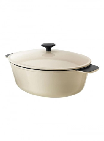 Cerole With Lid Beige/Black