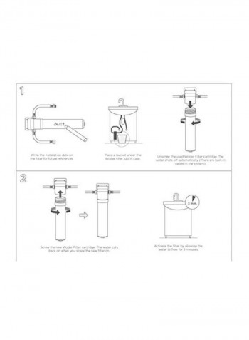 Replacement Water Filter White