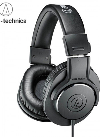 ATH M20X Closed Back Wired Over-Ear Headset Black