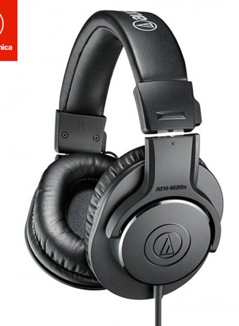 ATH M20X Closed Back Wired Over-Ear Headset Black