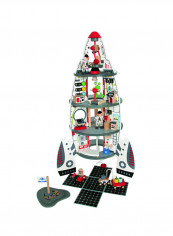 Discovery Space Center Kid's Wooden Playscape Set With Accessories