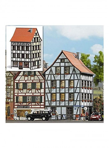 Old Town Angular Building HO Scale Scenery Model