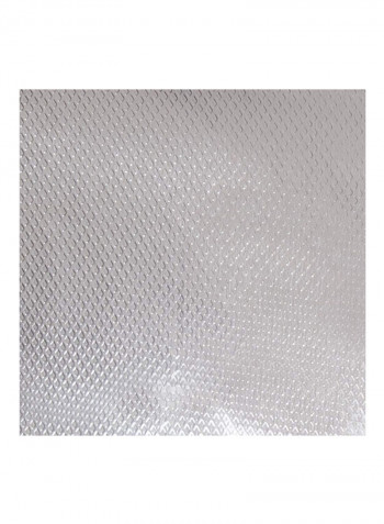 500-Piece Aluminum Embossed Foil Sheets Set Silver 9x10.75inch