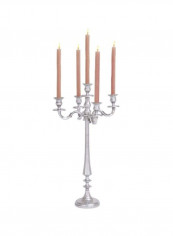 Aluminium Candelabra Candle Holder Silver 10x10x10inch